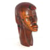 African Hand Carved Wood Head Figurine Sculpture Heavy Bust ~8 Tall