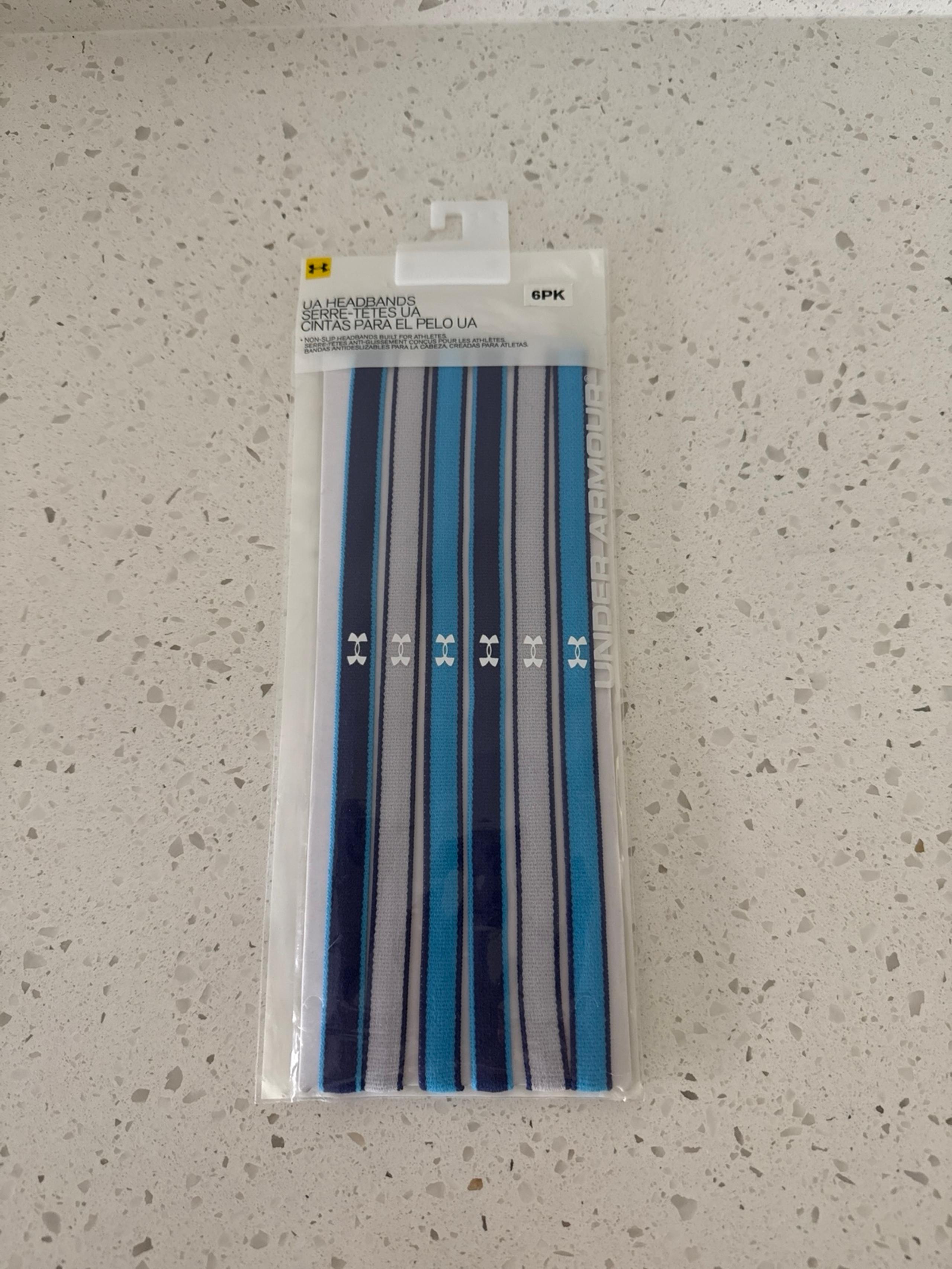 NEW UNDER ARMOUR HEADBANDS PACK OF 6