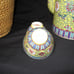 Chinese Teapot with Cups in Basket