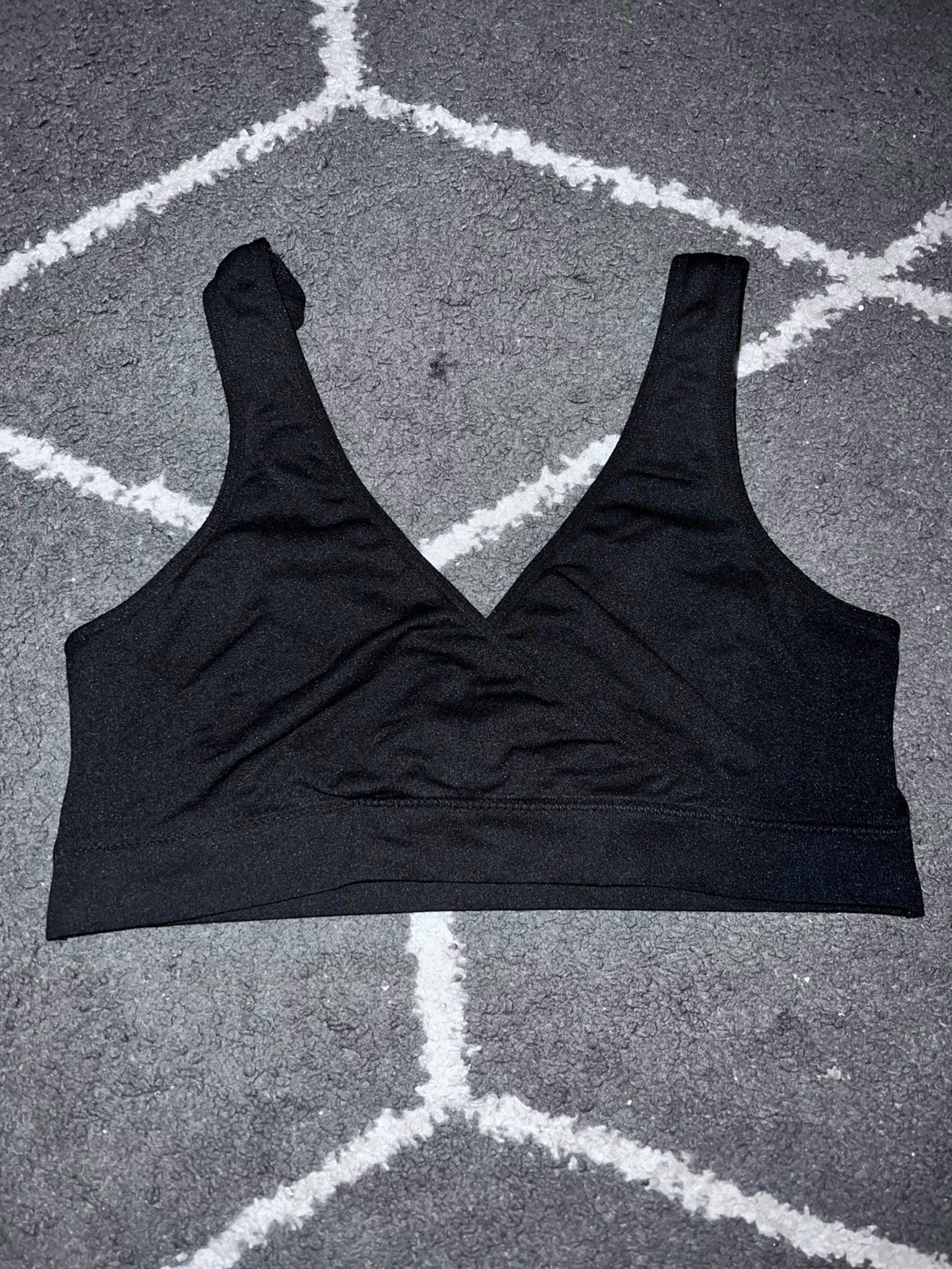 Auden Nursing Unlined Seamless Black Bra Size Large