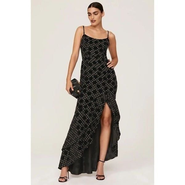 Hutch Malia Polka Dot Gown Black Womens 14