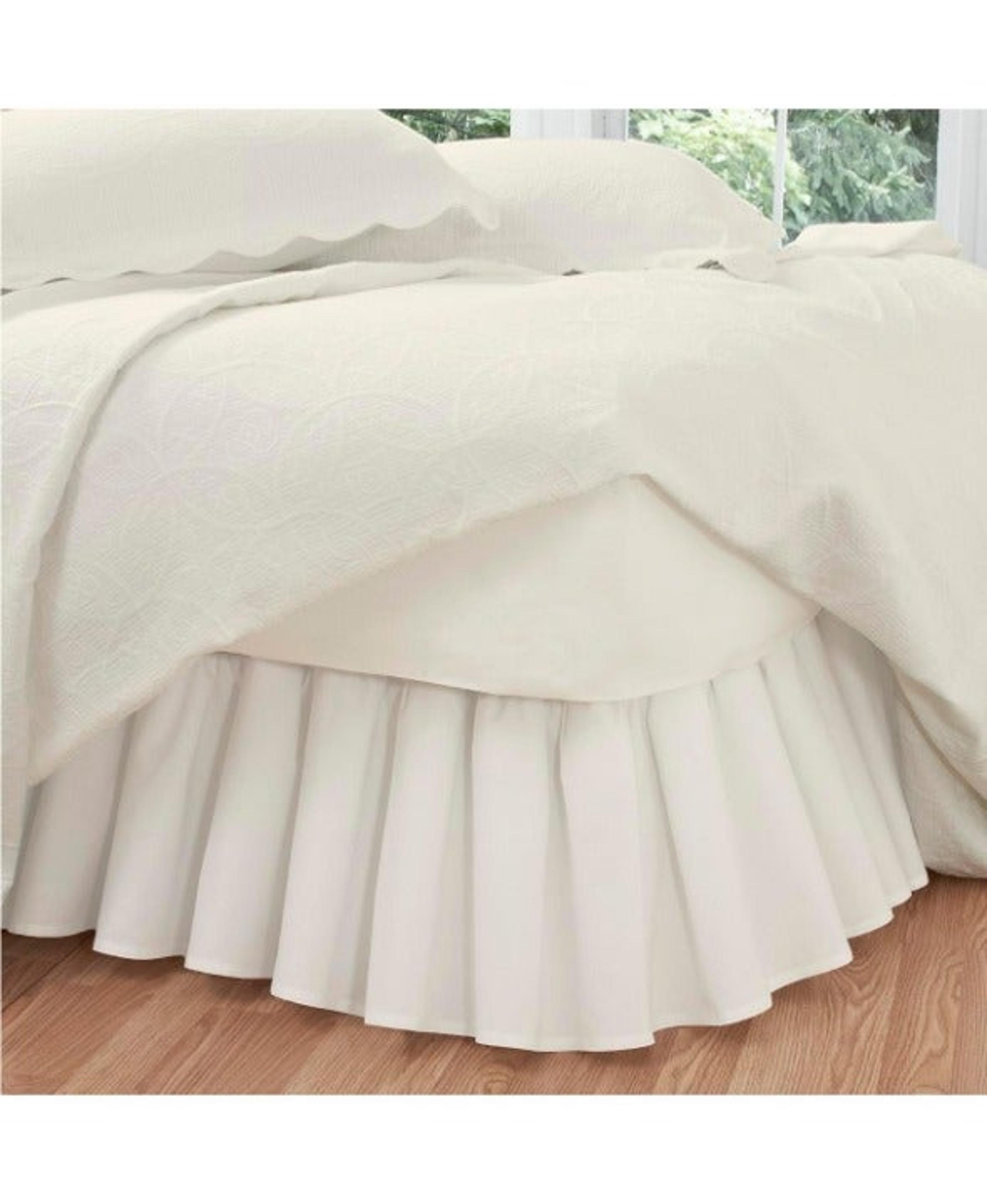 Fresh Ideas Ruffled Poplin Twin BedSkirt