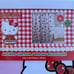 Hello kitty gingerbread shower curtain