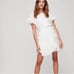 Aritzia Wilfred Ninette Linen Faux Wrap La Boheme Dress in Espace White Medium