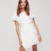 Aritzia Wilfred Ninette Linen Faux Wrap La Boheme Dress in Espace White Medium