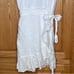 Aritzia Wilfred Ninette Linen Faux Wrap La Boheme Dress in Espace White Medium