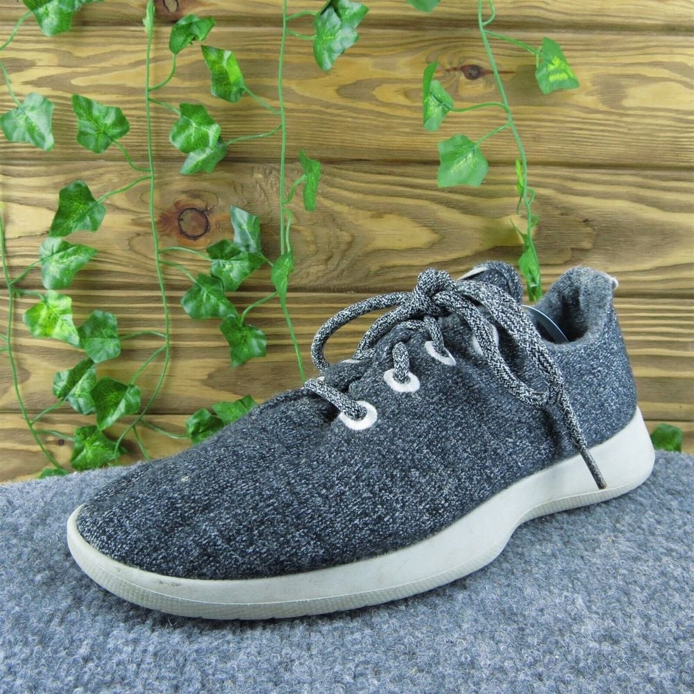 Allbirds Wool Runner Women Sneaker Shoes Gray Fabric Lace Up Size 9 Medium
