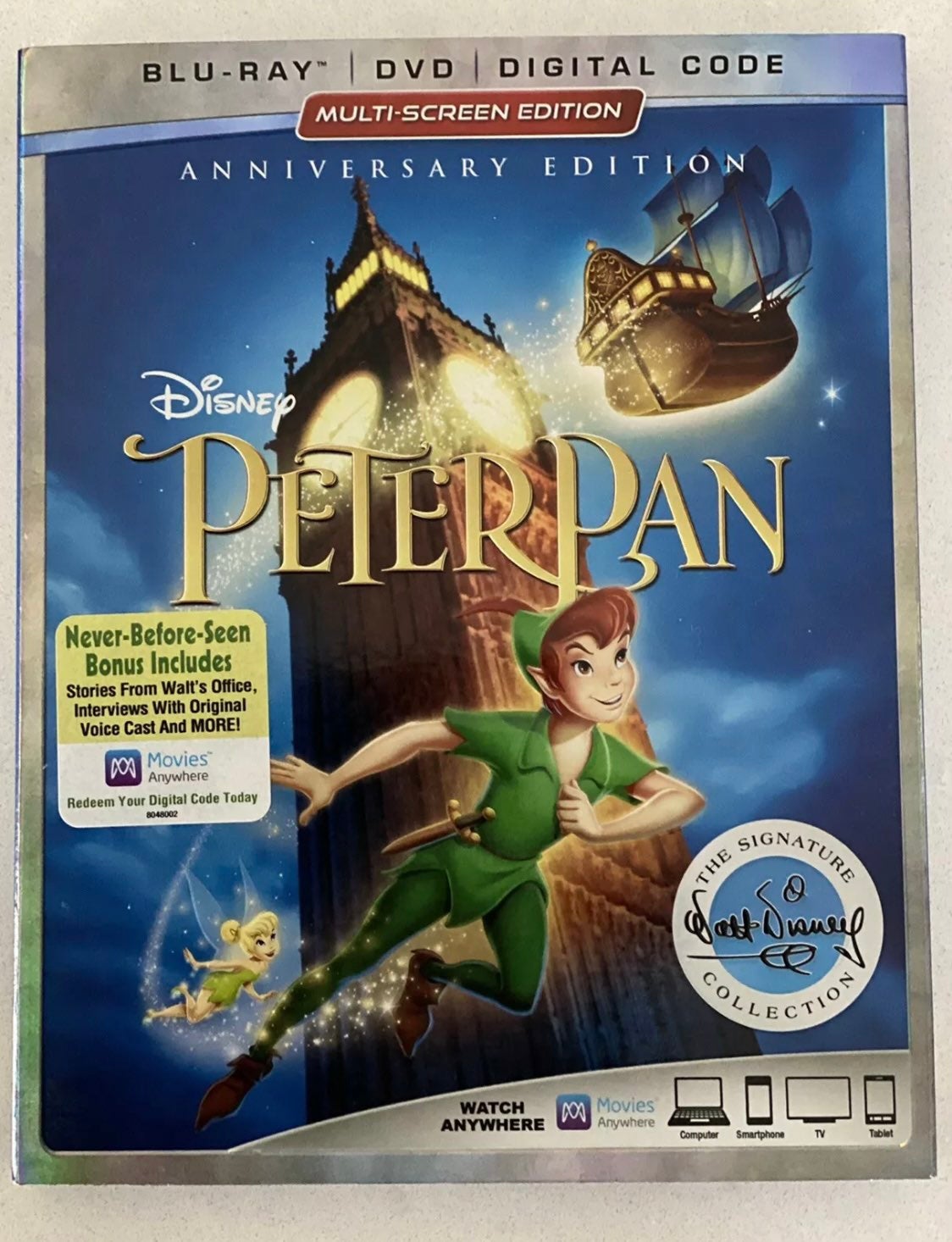 Rare Peter Pan (Blu-ray+DVD+Digital, 2018)