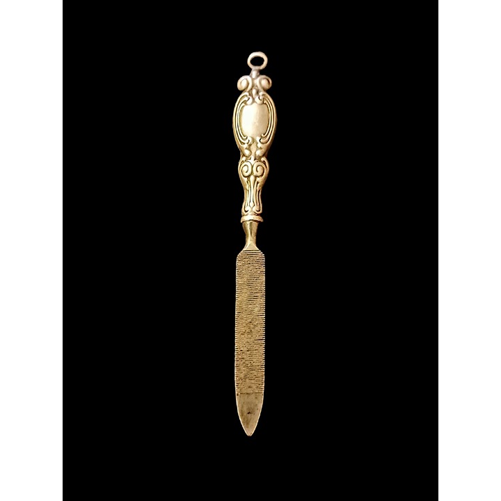 Antique Sterling Silver Signed Victorian Nail File 3.25 Long