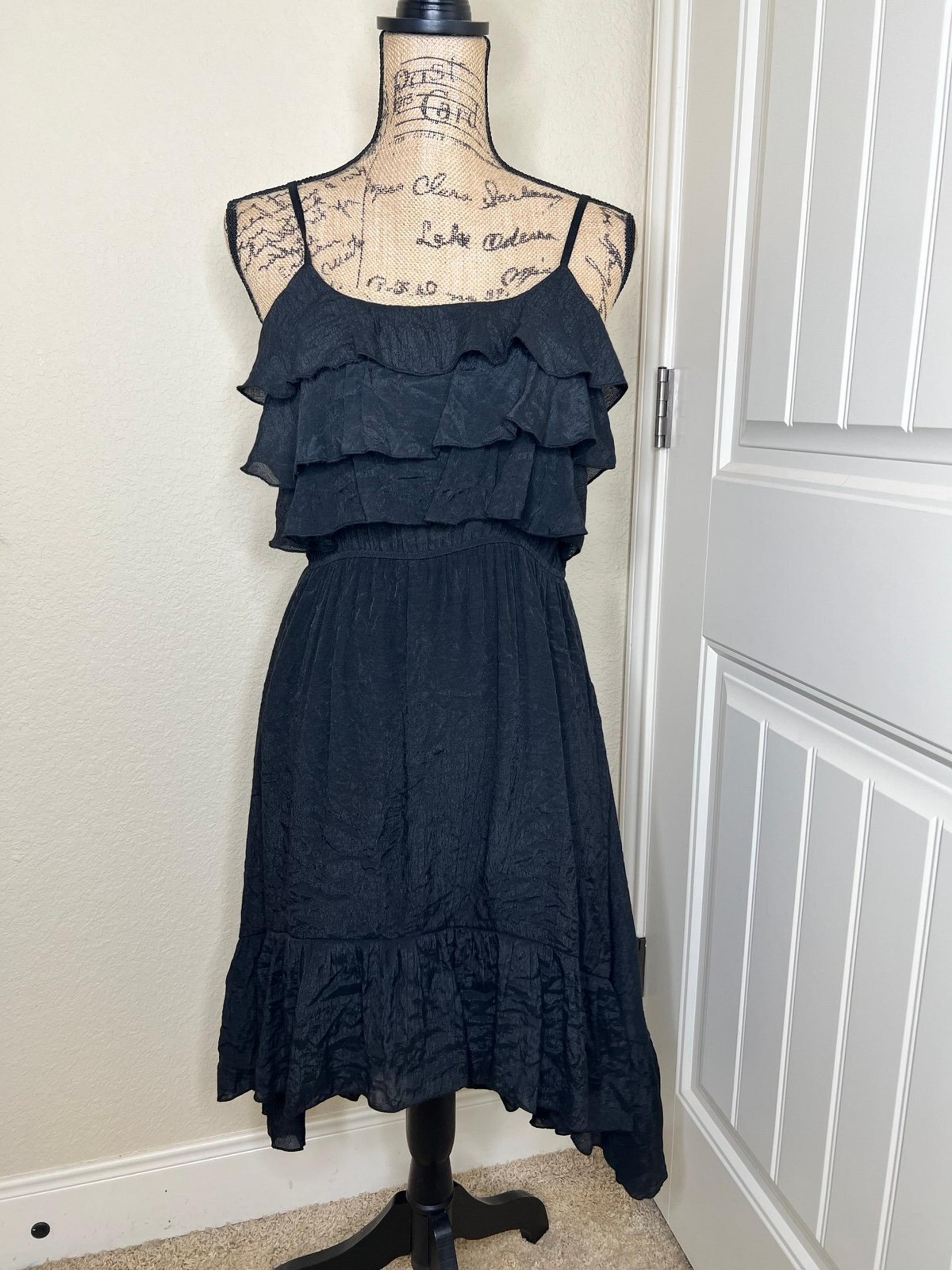 NWT Ya Los Angeles Ruffled Crinkle Dress