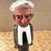 Vintage Chelsea Pottery England Lawyer Barrister Attorney clayFigurine sculpture