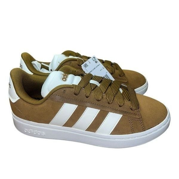 New Adidas Grand Court Alpha 00s Tennis Brown Suede Sneakers Men's 9/ Women's 10