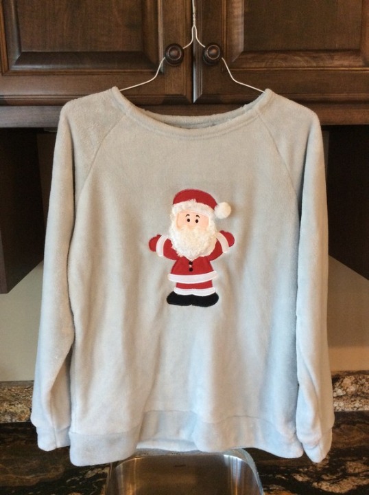 Christmas Holiday pajama sweat shirt womens