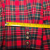 Pendleton VTG Red Tartan Plaid Wool Blazer Size Medium Christmas Holiday USA