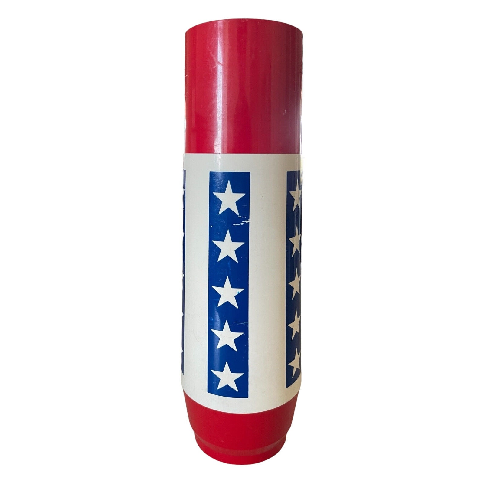 Thermo Serv Thermos Red And Blue White Stars Thermos Vintage Made in the U.S.A.