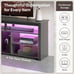 LED Tall TV Stand, Entertainment Center for 55/60/65 inch TV