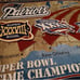 Patriots First Second And Third Super Bowl Winners 2005 Hanging Rug