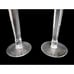 Bohemian Czech Red Cut To Clear Crystal Champagne Flutes