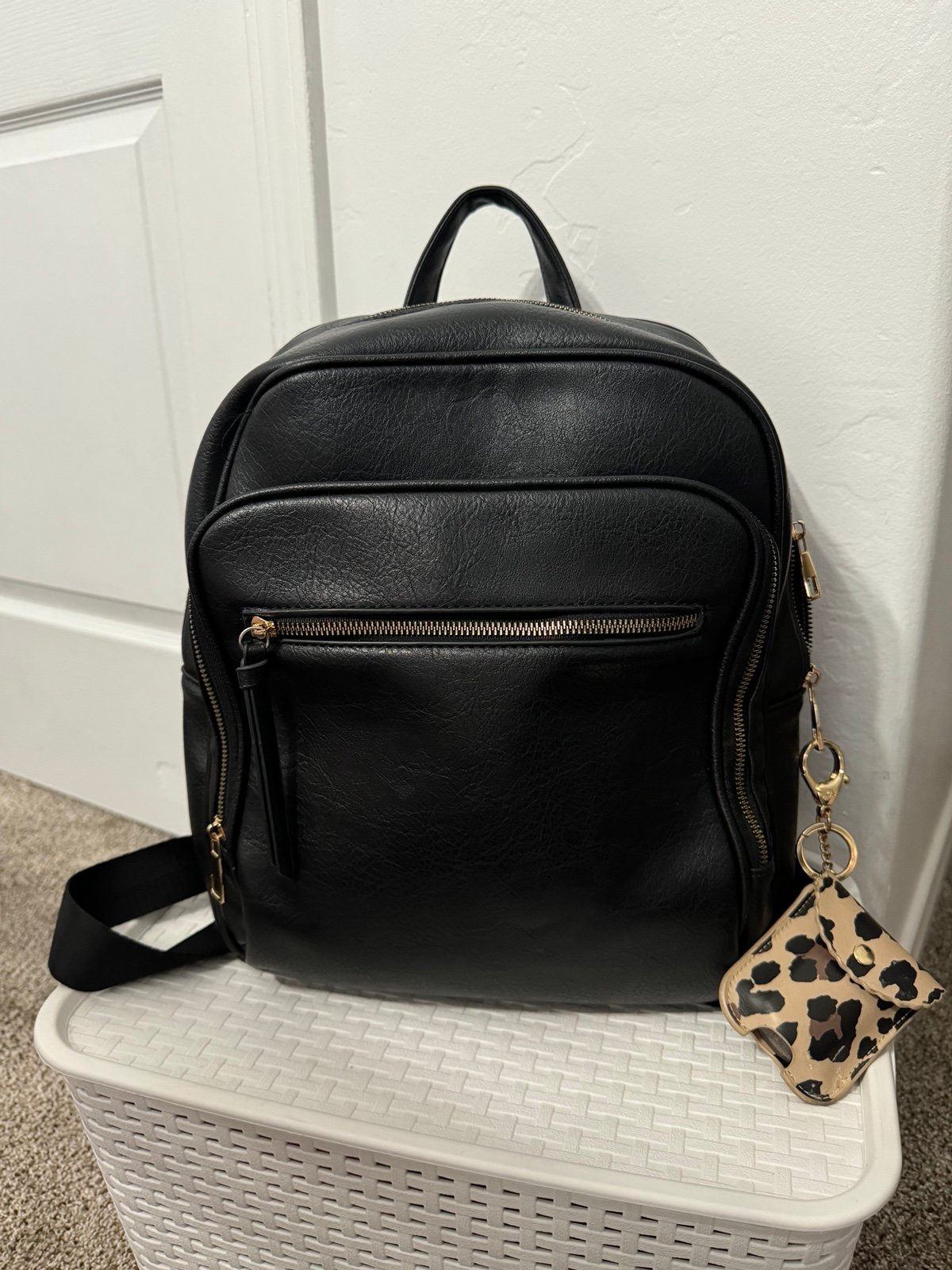 Black Diaper bag Backpack