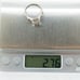 10k White Gold Estate Sale Diamond Engagement Ring SI2 H 0.32 TCW Size 7.50