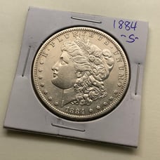 1884 S Morgan Silver Dollar XF-AU.