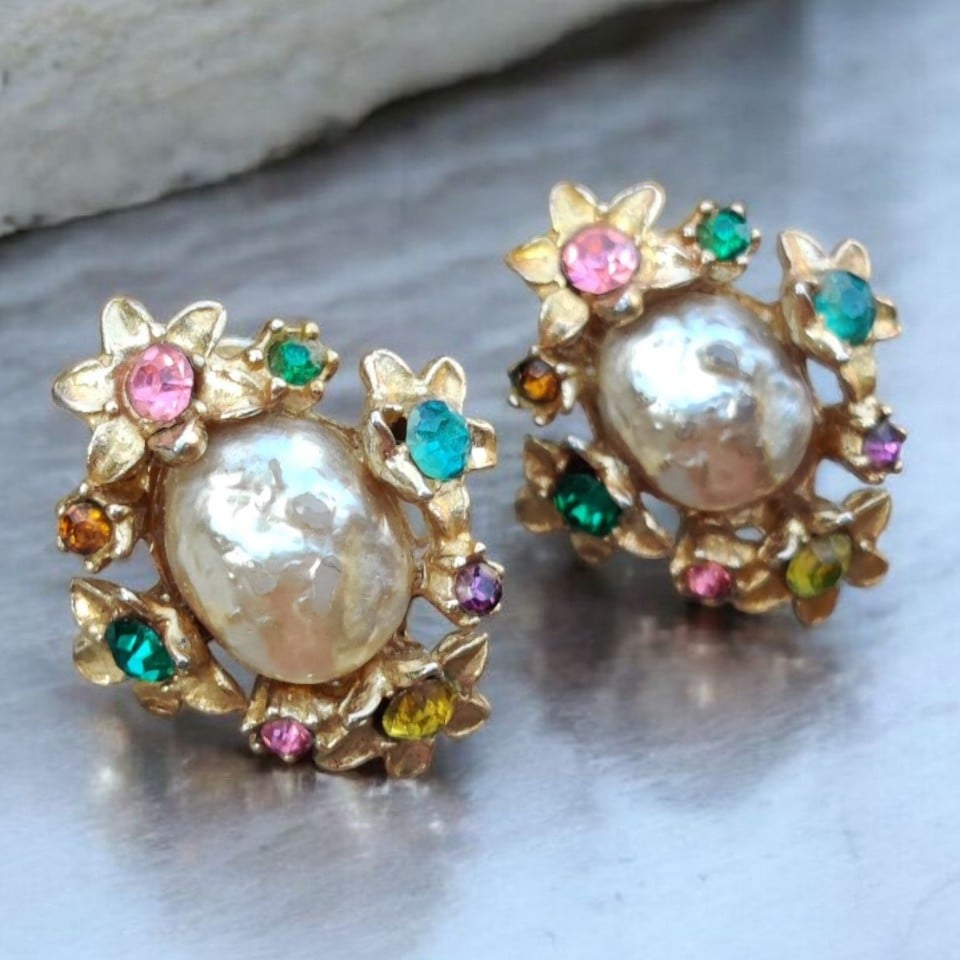 Vintage Miriam Haskell earrings