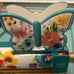 Pioneer woman butterfly floral napkin holder stoneware new with tag! BEAUTIFUL!