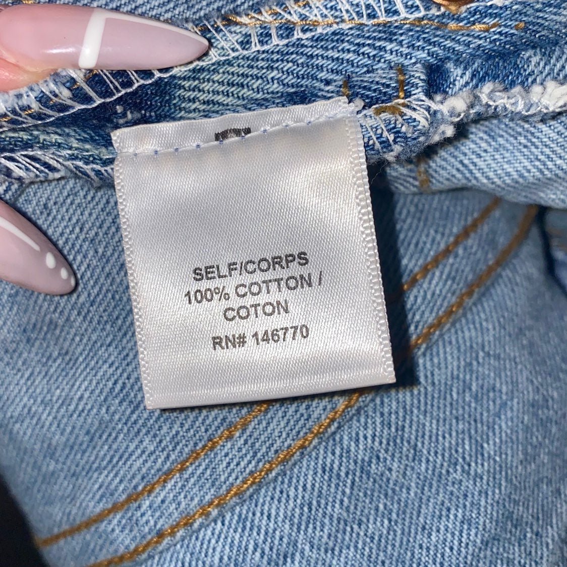 RE/DONE denim skirt size 26 - detail