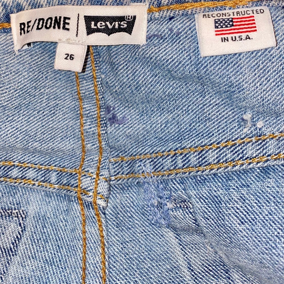 RE/DONE denim skirt size 26 - detail