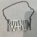 Antique sterling Gorham America brandy decanter bottle tag