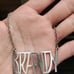Antique sterling Gorham America brandy decanter bottle tag