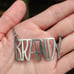 Antique sterling Gorham America brandy decanter bottle tag