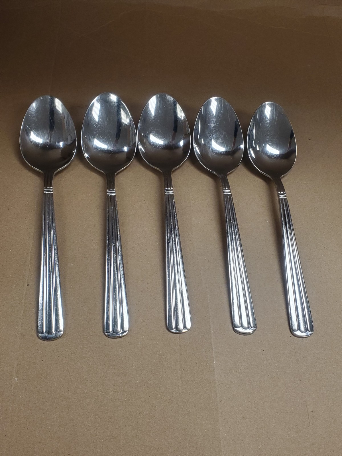 Wallace Centennial Table Serving Spoons 18/10 Stainless Steel Flatware