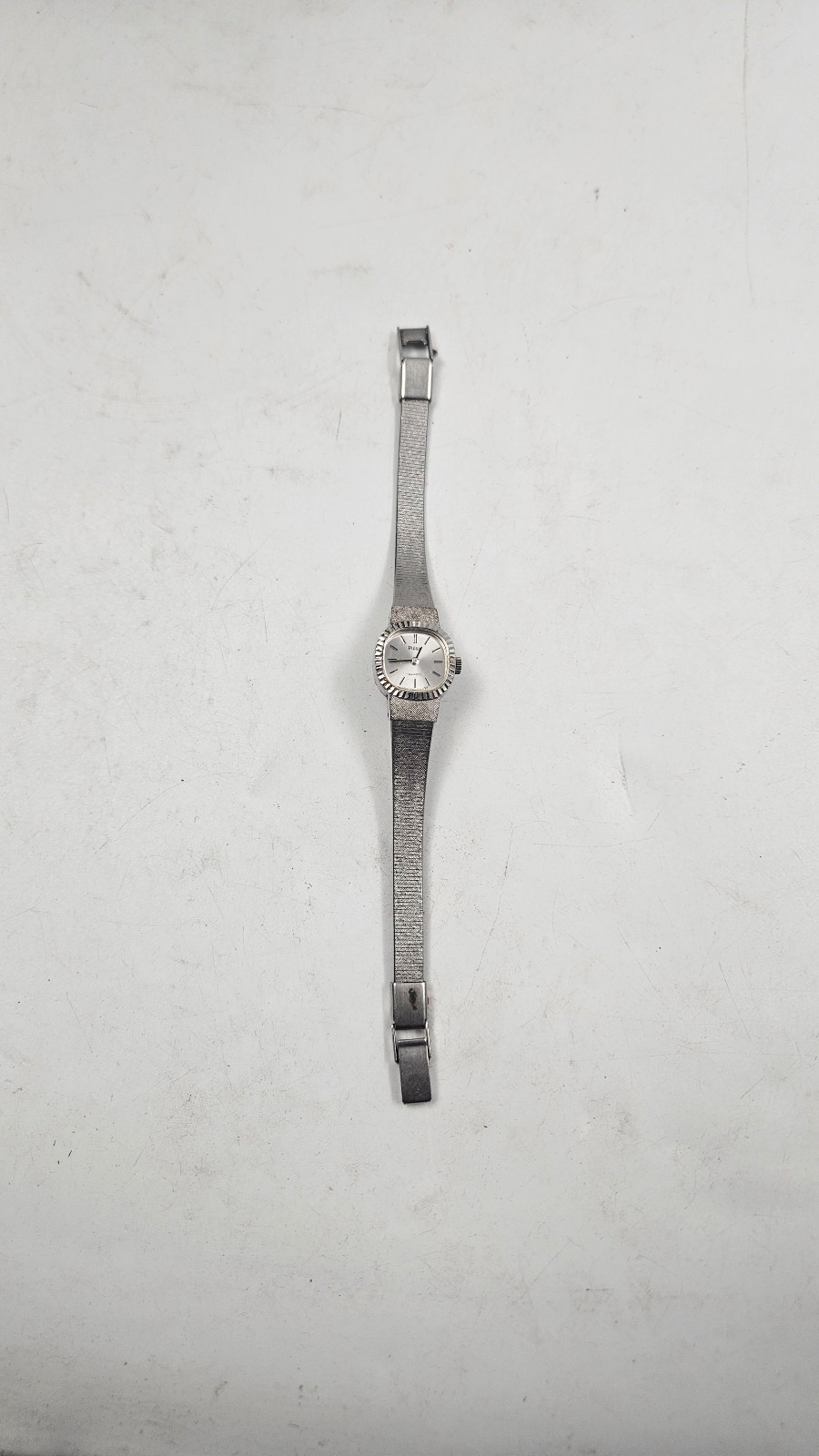 Vintage Pulsar Watch Women Silver Tone Square Dial need Battery