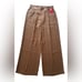 SPANX Carefree Crepe Pleated Trouser High Waisted Wide Leg Cedar XL Tall NWT
