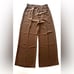 SPANX Carefree Crepe Pleated Trouser High Waisted Wide Leg Cedar XL Tall NWT