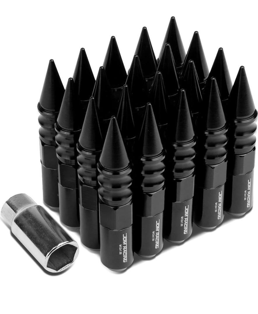 20Pcs M12 x 1.5 Open/Closed End Wheel Lug Nuts +1 X Deep Drive Extension, 20mm O