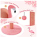 PAWZ Road Cat Scratching Post Flamingo Sisal Claw Scratcher Post for Small Cat,