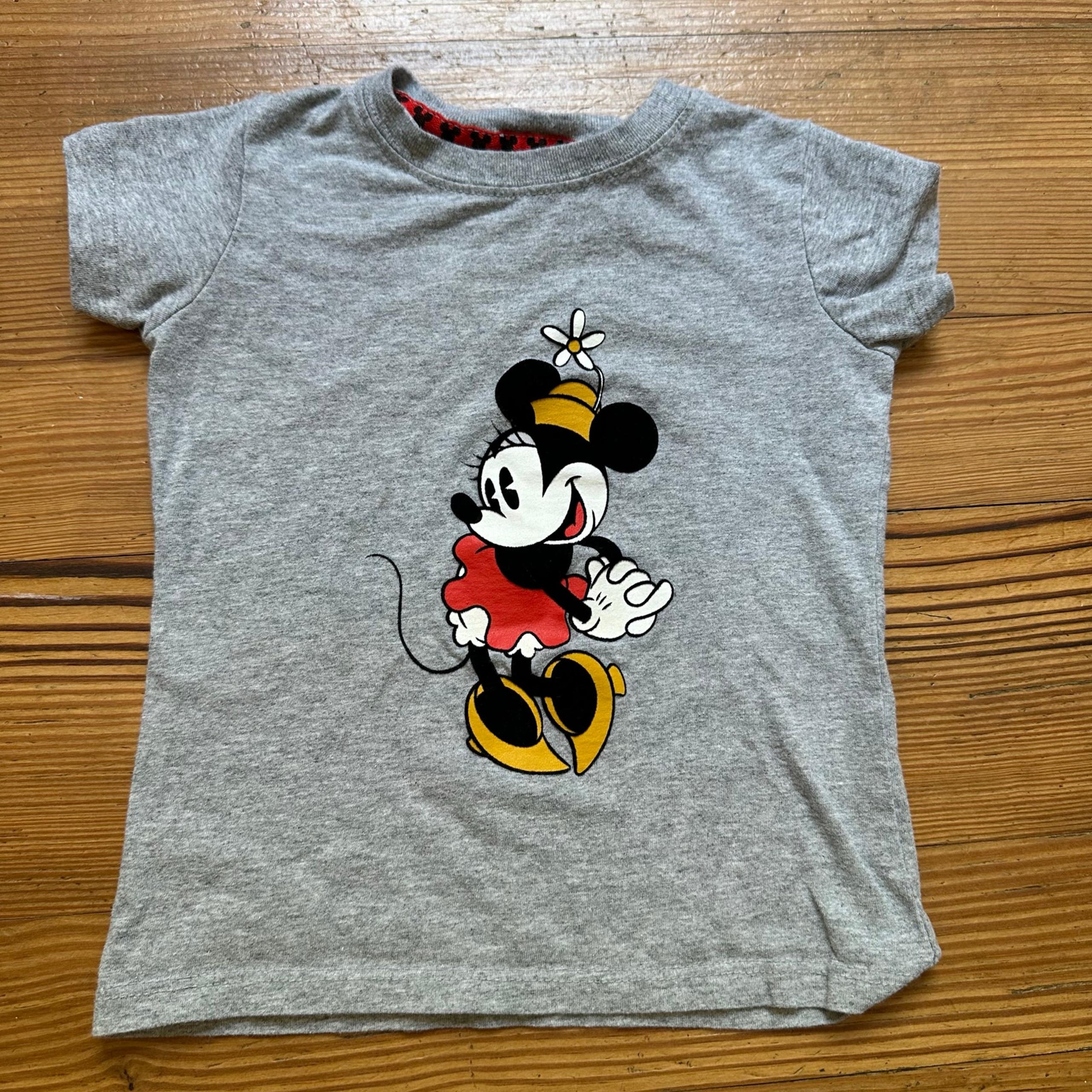 Disney Minnie Mouse gray short sleeve graphic shirt SIZE 2T