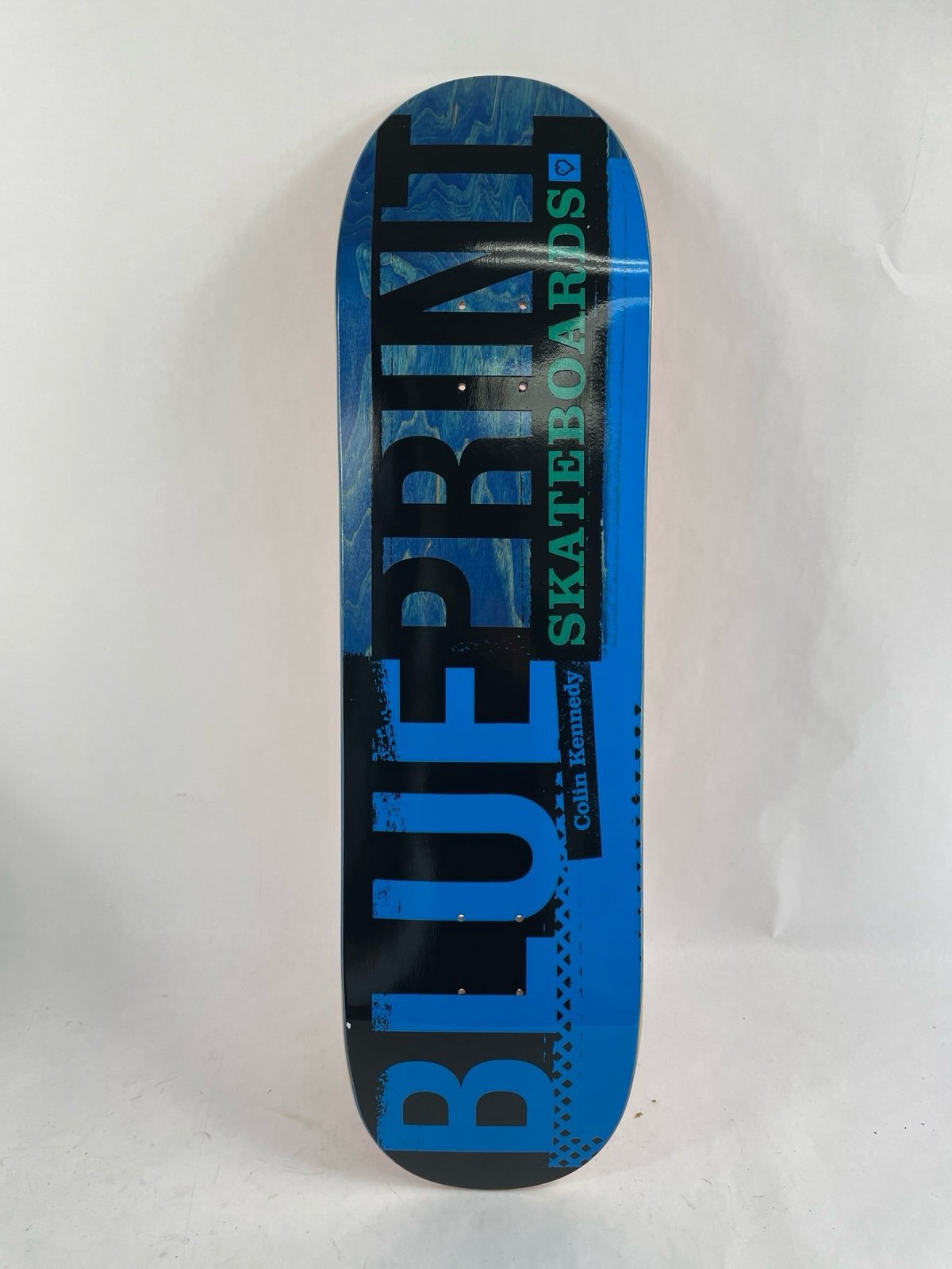 BLUEPRINT skateboards deck 8.5” RARE quality Team Logo Blue