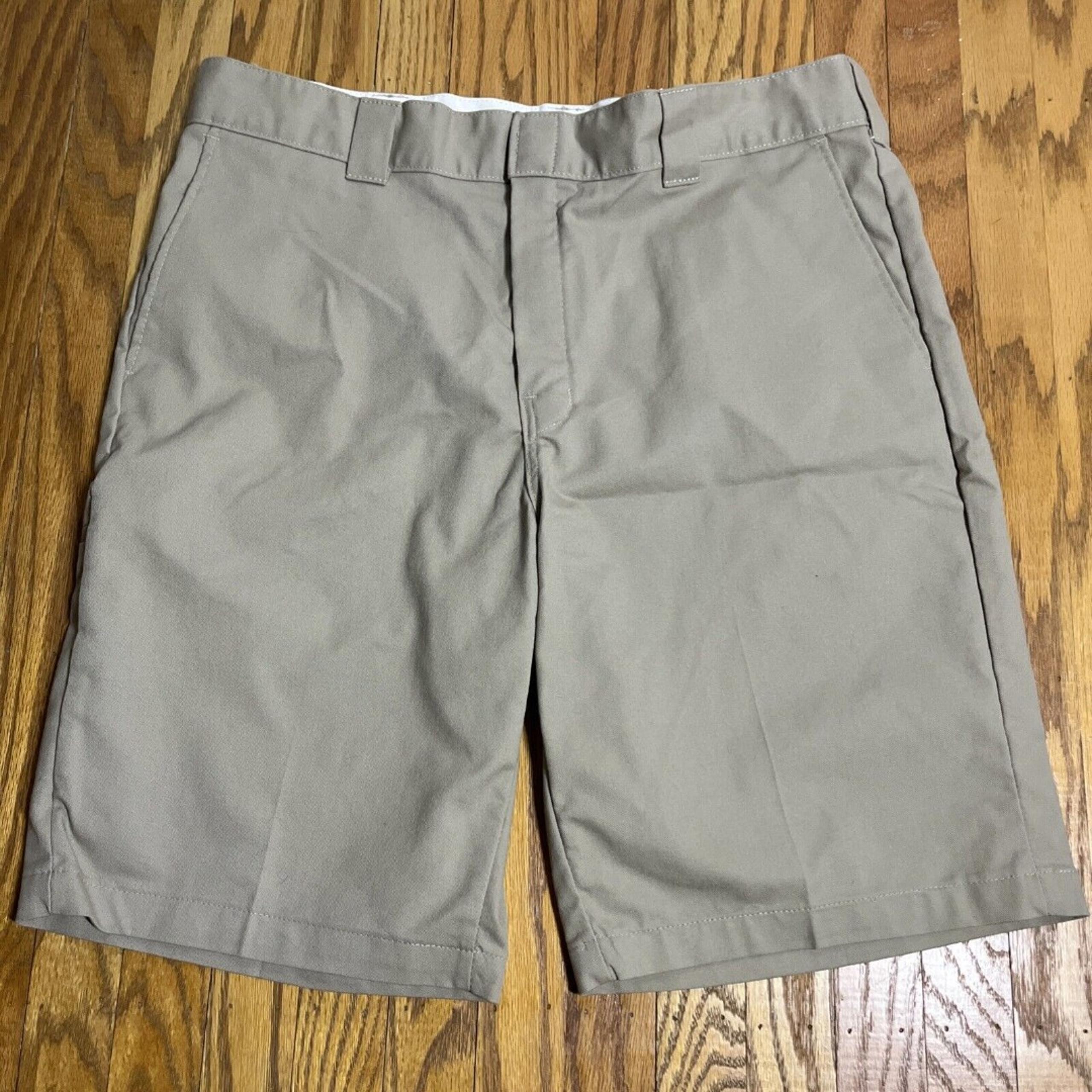 Dickies Relaxed Fit Shorts Size 38 Tan Khaki Flat Front 5 Pockets