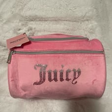 Juicy Couture Pink Bling Travel Cosmetic Bag