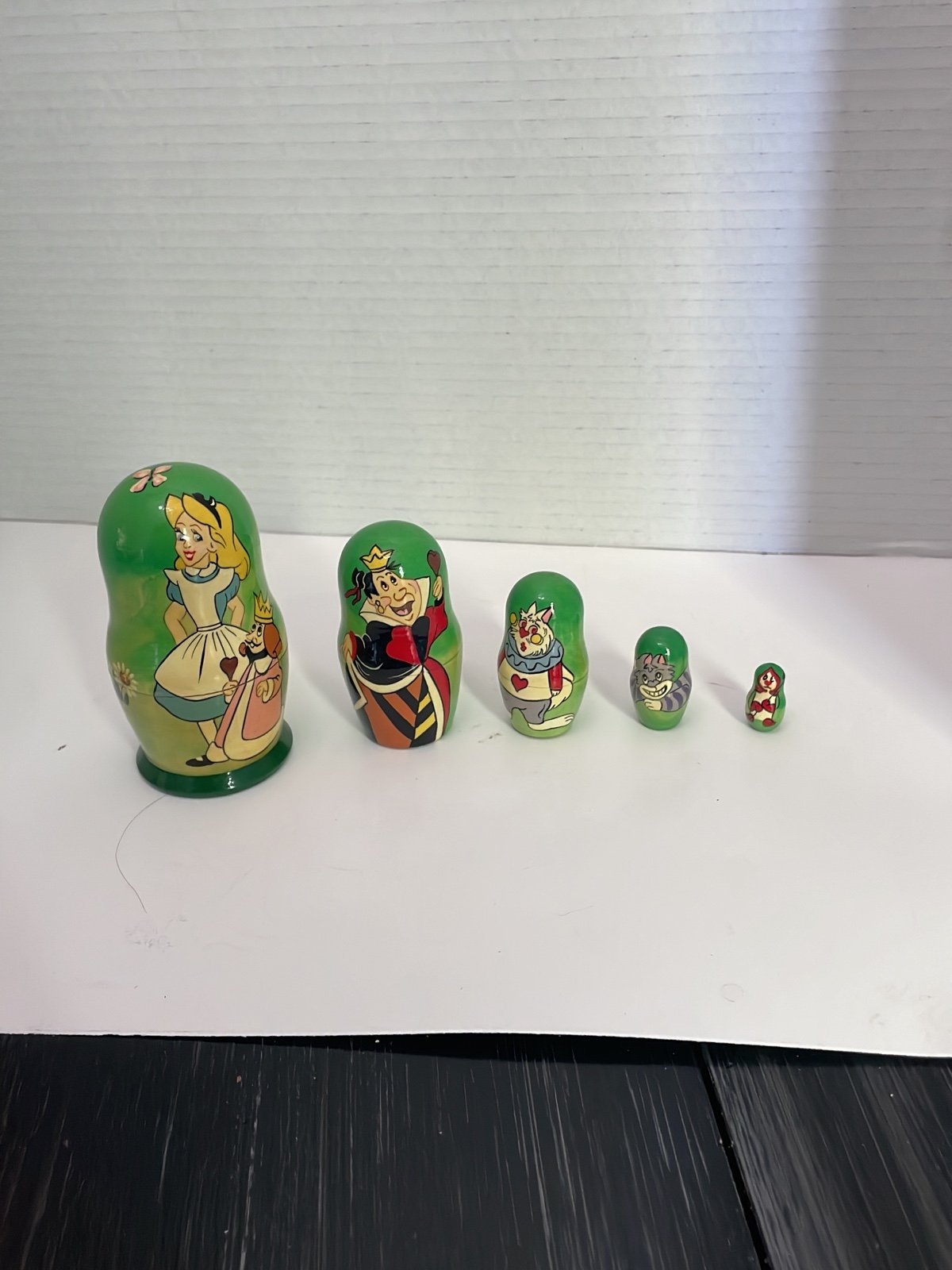 Alice in wonderland Matryoshka doll. 5