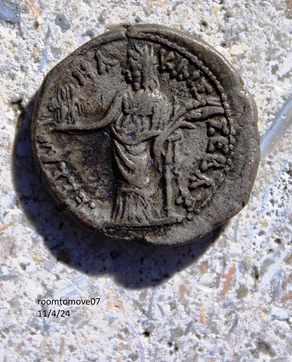 Roman coin - Claudius and Messalina 41-54 Alexandria Tetradrachm
