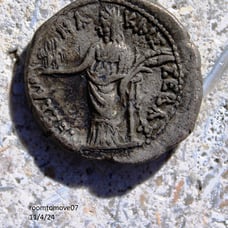 Roman coin - Claudius and Messalina 41-54 Alexandria Tetradrachm