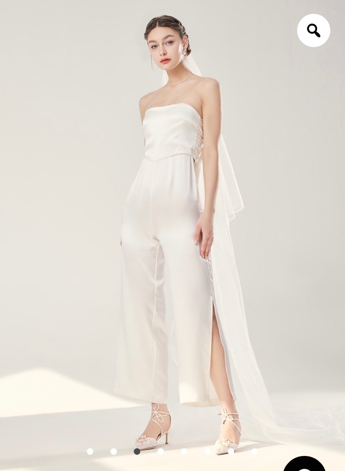 Silk Maison Side Slit Silk Culotte jumpsuit