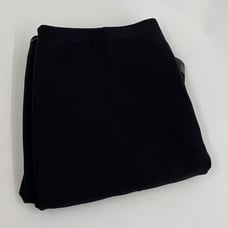 Ralph Lauren Black Label Women's 10 Wool Solid Black Mini Skirt