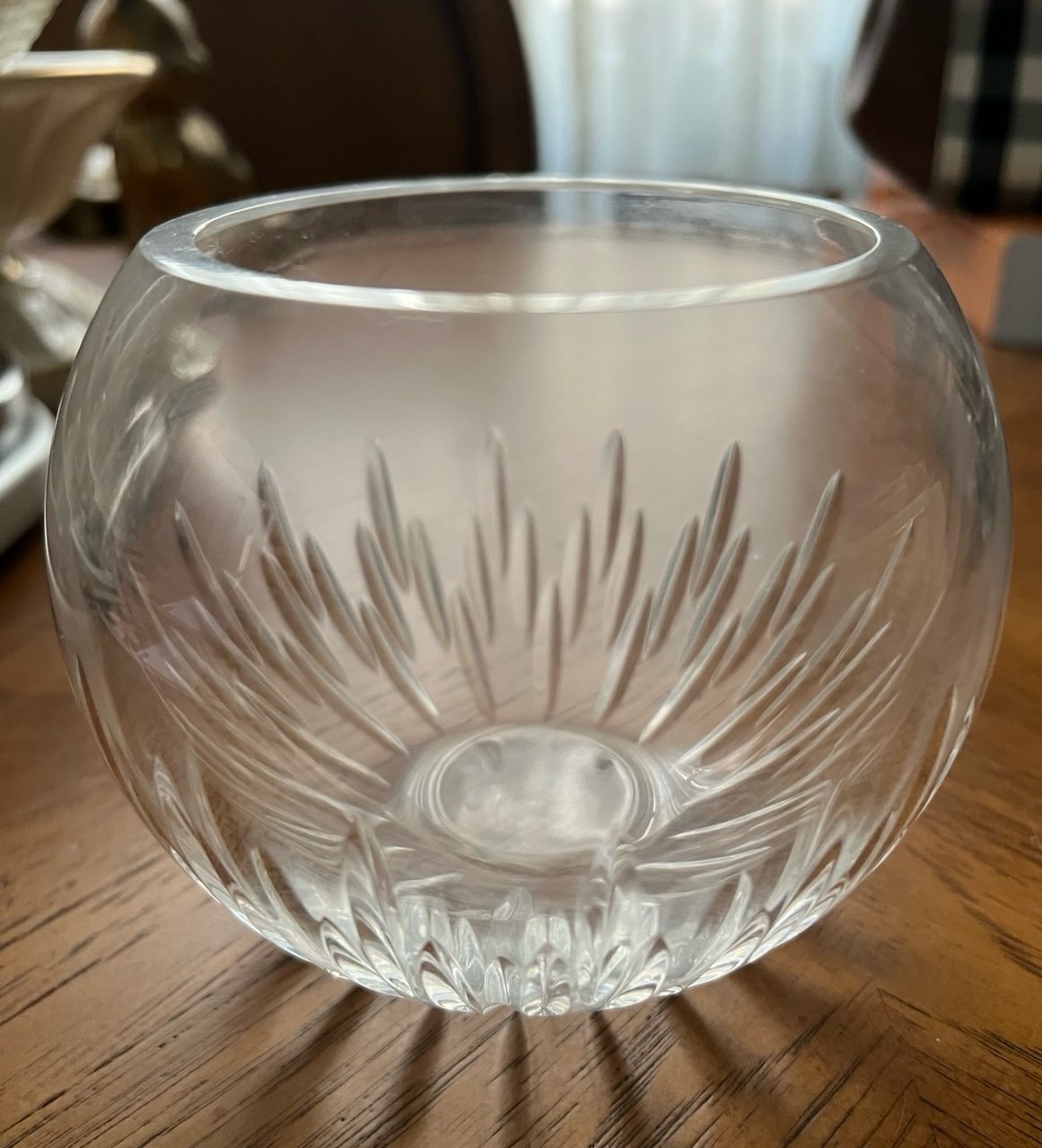 Vera Wang Wedgwood Waterford Crystal Duchesse Rose Bowl