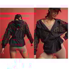 Free People Movement Pixie Black Crochet Pullover Size Large