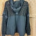 Free People Movement Pixie Black Crochet Pullover Size Large